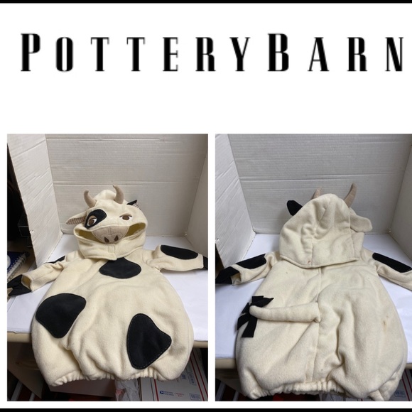 Pottery Barn Costumes Pottery Barn Cow 2piece Halloween Costume